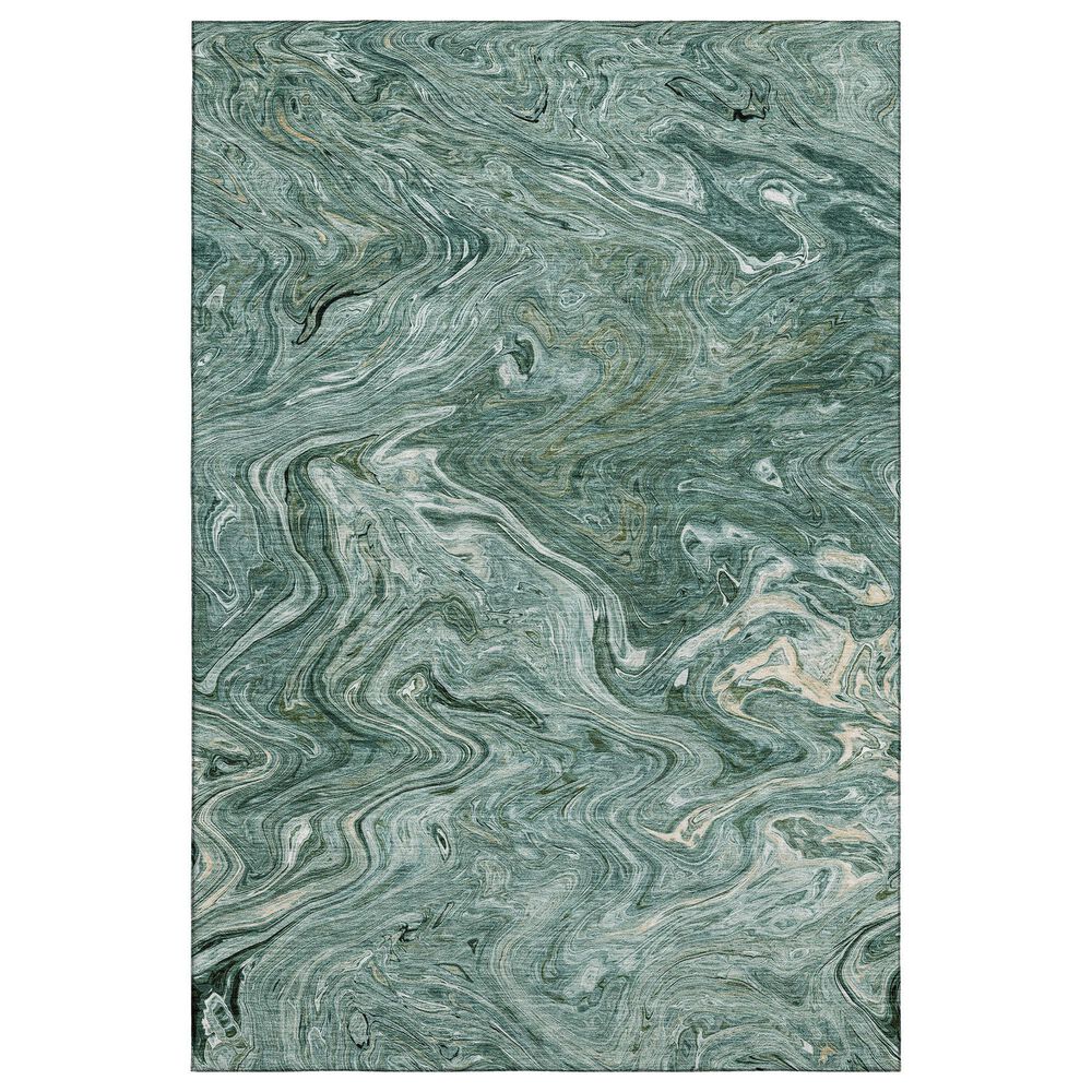 Dalyn Rug Company Ravenna RN8 8" x 10" Teal Area Rug, , large