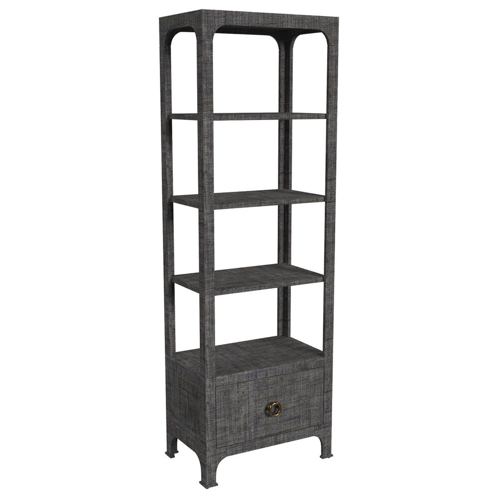 Butler Chatham Bookcase in Charcoal Raffia, , large