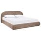 Jennifer Taylor Home Archie King Upholstered Platform Bed in Taupe Brown, , large