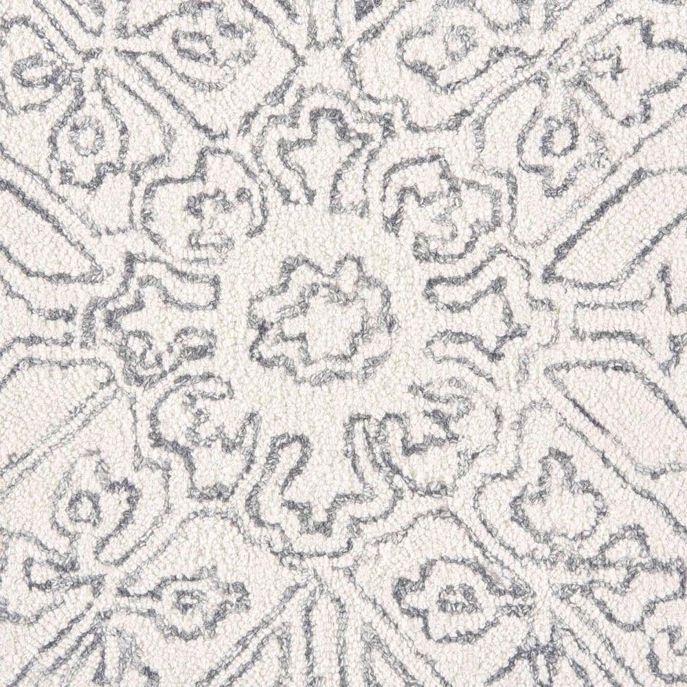Feizy Belfort 5&#39; x 8&#39; Ivory and Charcoal Area Rug, , large