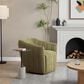 LumiSource Finley Swivel Accent Chair in Green, , large