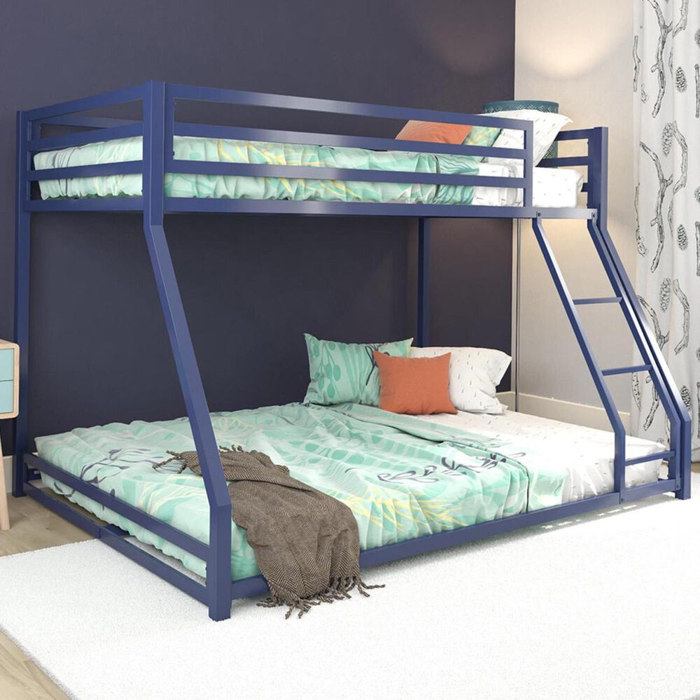 DHP Mabel Twin over Full Metal Bunk Bed in Blue, , large
