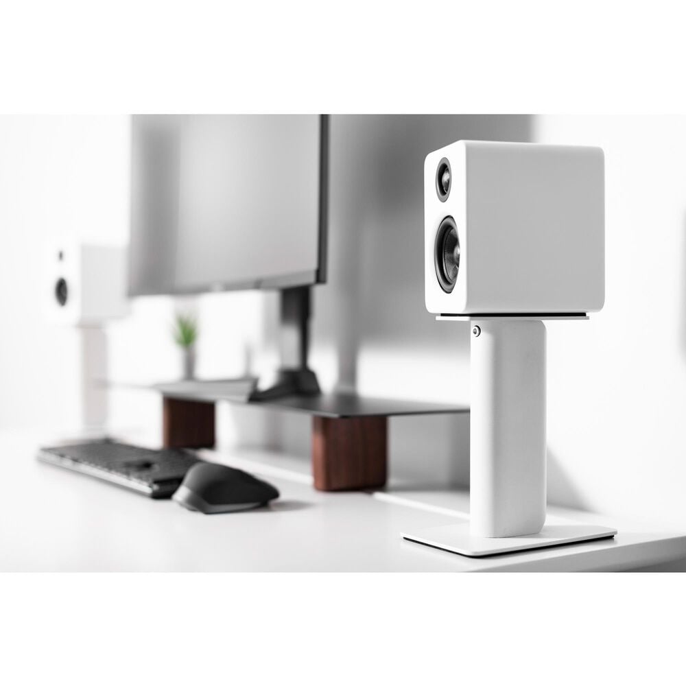Kanto 9" Universal Desktop Speaker Stand with Cable Management in White (Set of 2), , large