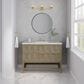James Martin Vanities Emmeline 48" Single Vanity in Pebble Oak with 3 cm Eternal Jasmine Pearl Quartz Top, , large