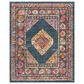 Safavieh Madison MAD133C 10" x 14" Blue and Fuchsia Area Rug, , large