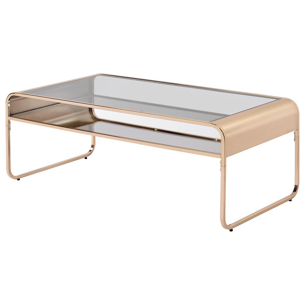 Furniture of America Hutchinson Coffee Table in Gold, , large