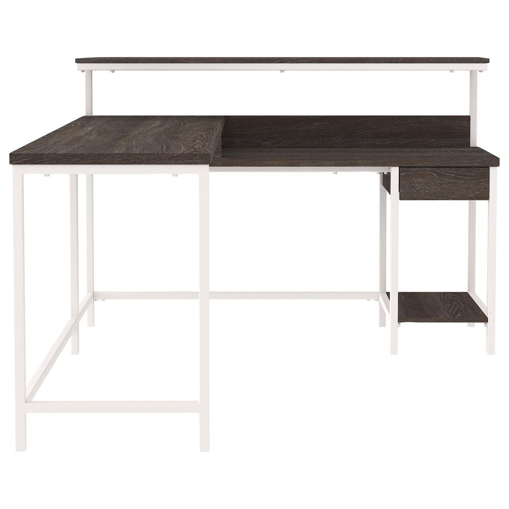 Ashley Dorrinson Storage L-Desk in Two-tone, , large