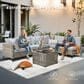 HOMLUX 7-Piece Patio Conversation Set in Light Gray, , large