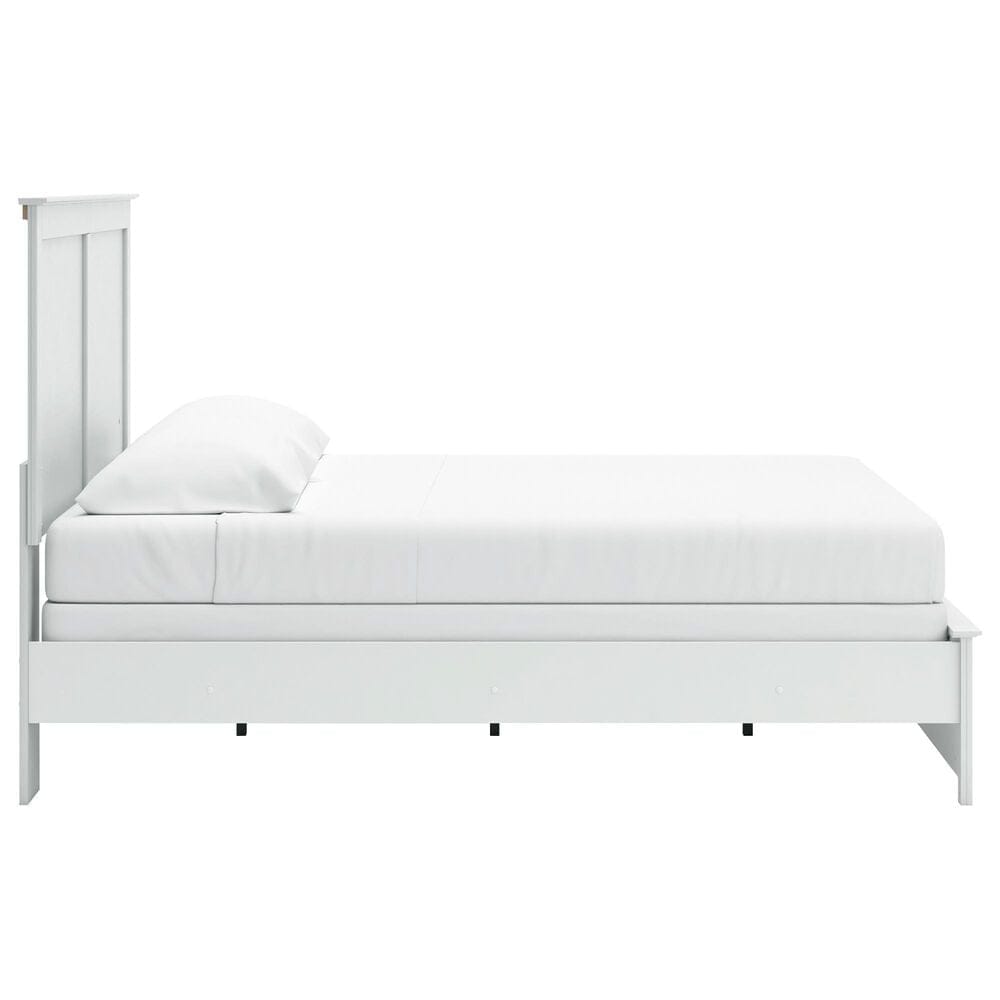 Ashley Bostwick Shoals King Panel Bed in White, , large