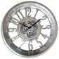Yosemite Home Decor Pewter Round Gear Wall Clock in Antique Silver, , large