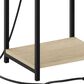 HOMLUX 22.7" 3-Tier End Table in Bauhaus Oak and Black, , large
