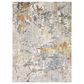 Oriental Weavers Caravan Desert Storm 3"3" x 5" Beige and Blue Area Rug, , large