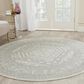 Safavieh Adirondack ADR108B-10R 10" x 10"  Ivory/Silver Round Rug, , large