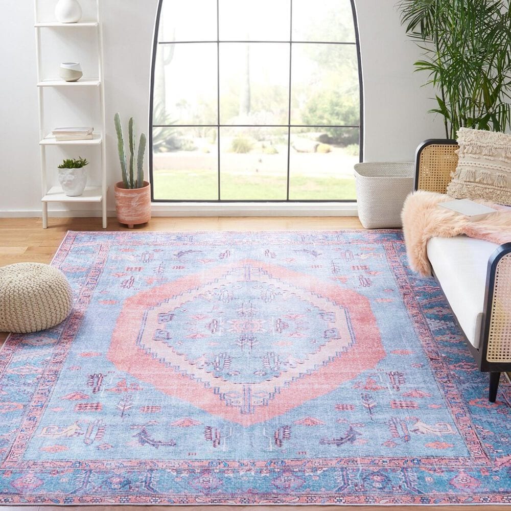 Safavieh Serapi 8&#39; x 10&#39; Light Blue and Beige Area Rug, , large