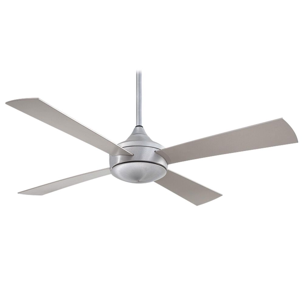 Minka-Aire Aluma Wet 52" Indoor/Outdoor Ceiling Fan with LED Light in Brushed Aluminum, , large