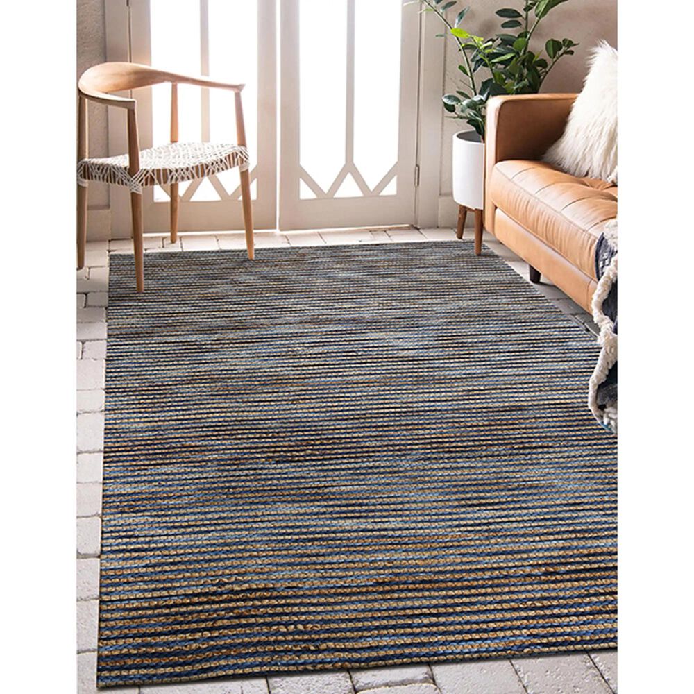 L&amp;R Resources Rondane 9&#39; x 12&#39; Navy Area Rug, , large