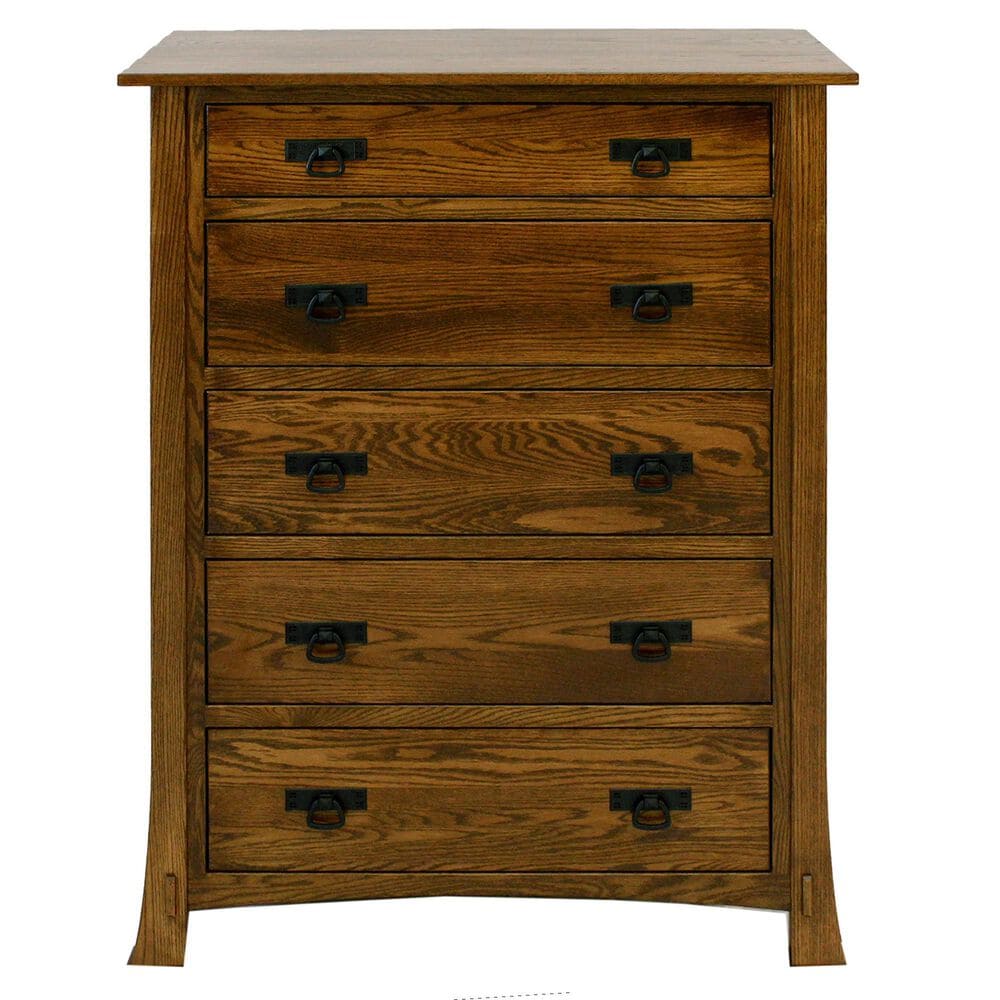 Fleming Furniture Co. Solid Oak Chest in Vail Brown, , large