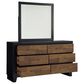Ashley Kraeburn Dresser and Mirror in Black and Brown, , large