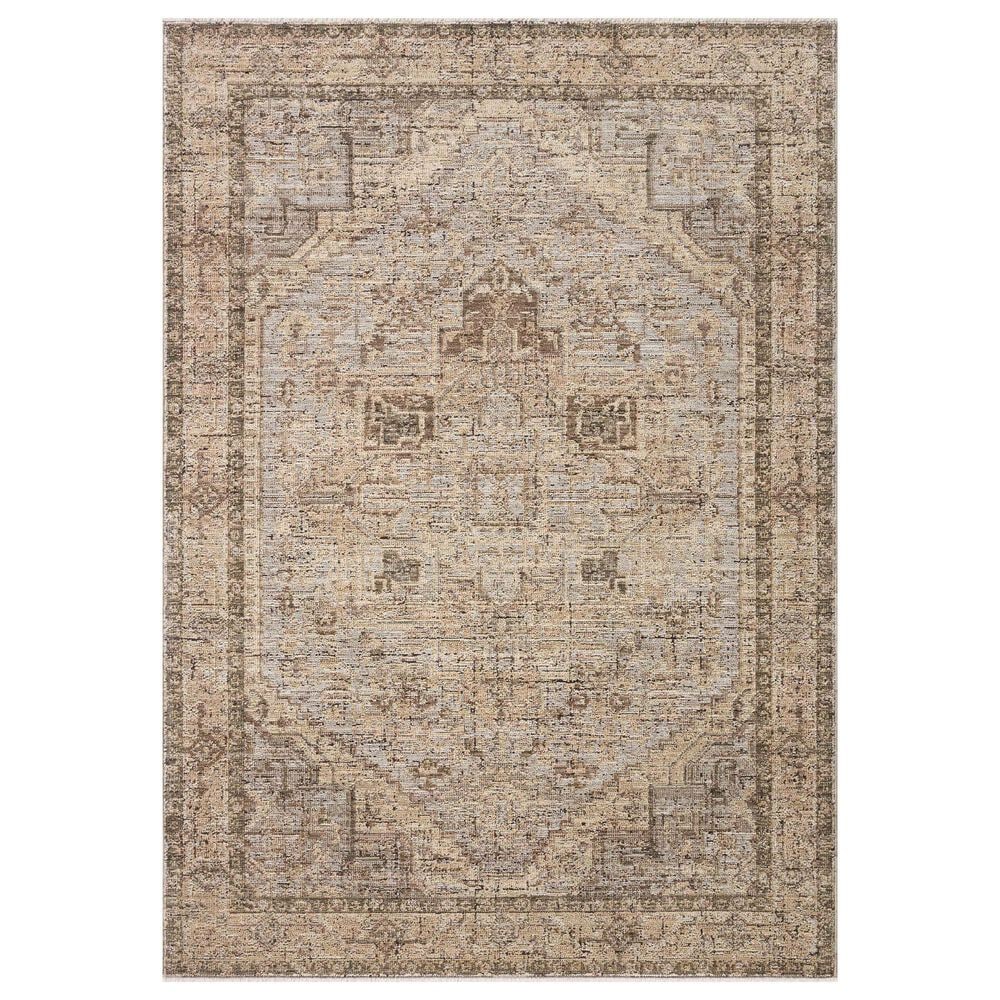 Loloi Priscilla Beige and Earth 9"3" Round Area Rug, , large