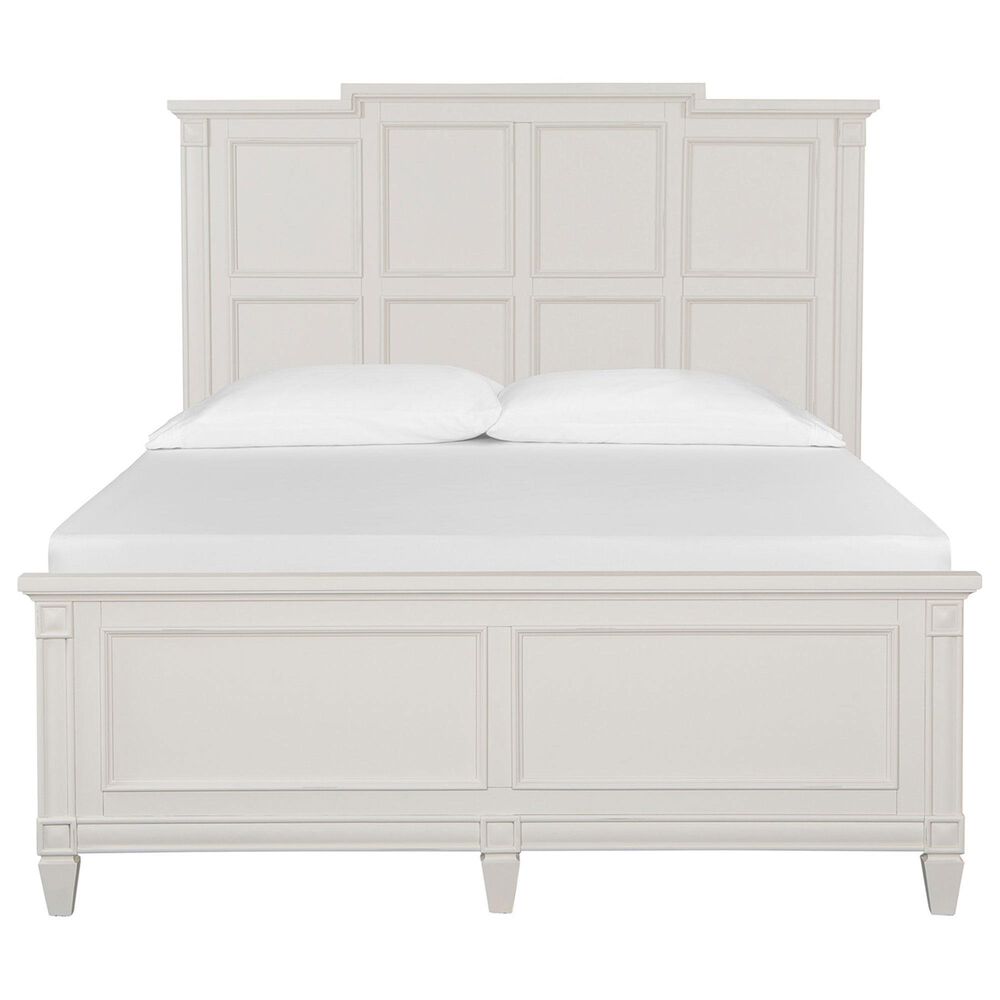 Nicolette Home Willowbrook Queen Panel Bed with Dresser and Nightstand in Egg Shell White, , large