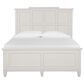 Nicolette Home Willowbrook Queen Panel Bed with Dresser and Nightstand in Egg Shell White, , large