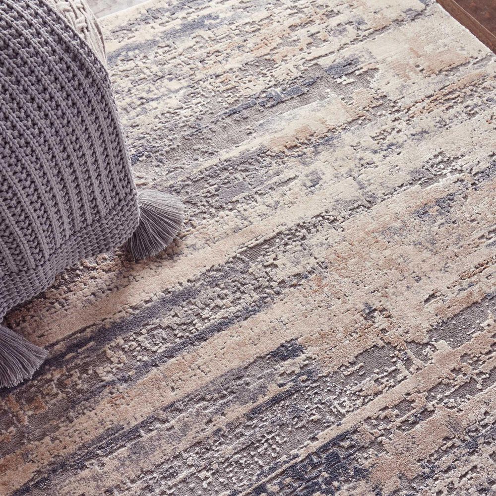 Nourison Rustic Textures RUS04 9&#39;3&quot; x 12&#39;9&quot; Beige and Grey Area Rug, , large