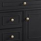 James Martin Vanities Lorelai 36" Single Vanity in Black Onyx with 3 cm White Zeus Quartz Top, , large