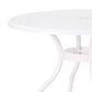 Hearth and Haven Phoenix Outdoor Round Dining Table in White - Table Only, , large