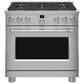 Cafe 6.2 Cu. Ft. Freestanding Natural Gas Range in Stainless Steel and Brushed Stainless, , large