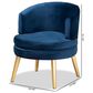 Baxton Studio Baptiste Accent Chair in Navy Blue, , large