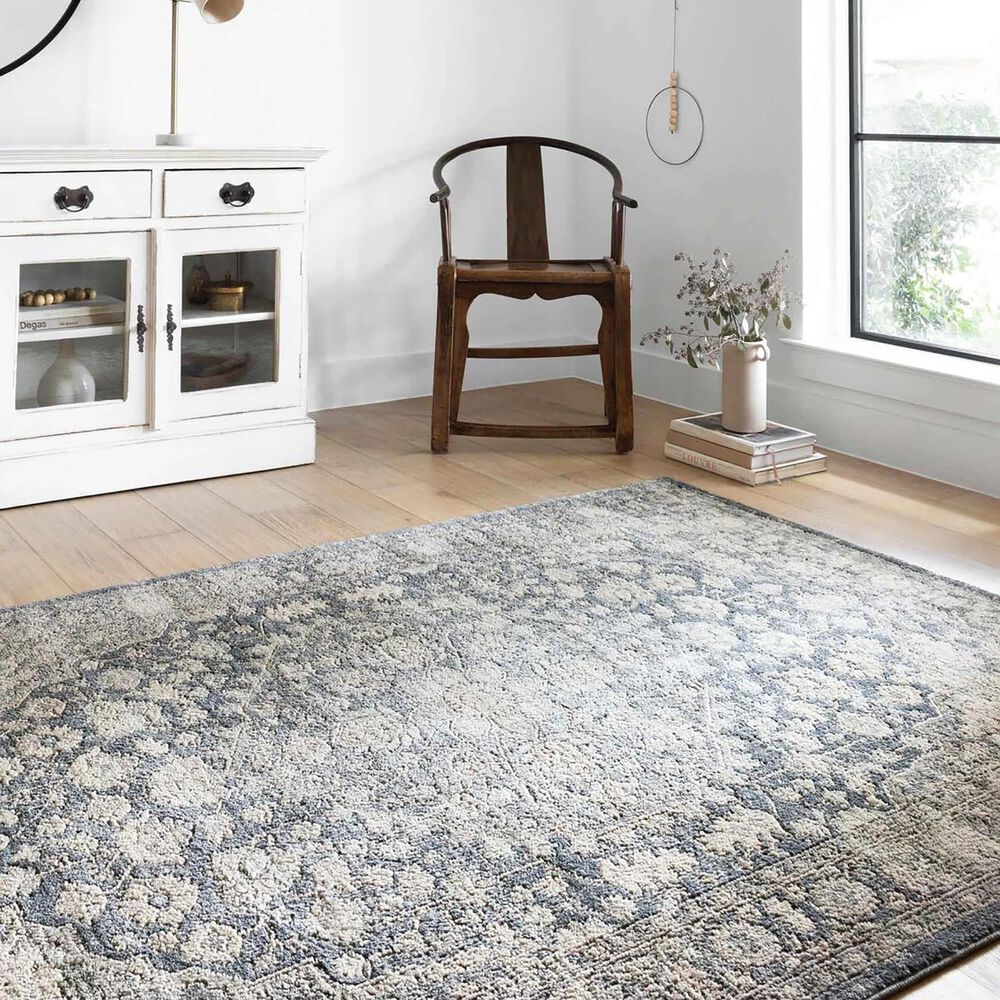 Loloi II Teagan TEA-01 3&#39;4&quot; x 5&#39;7&quot; Denim and Mist Area Rug, , large