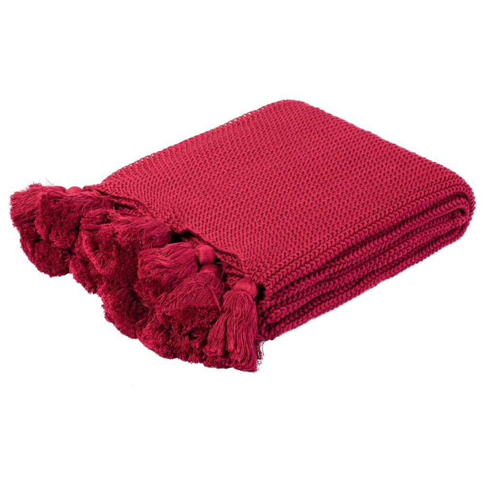 Safavieh Brantley 50" x 60" Throw in Red, , large