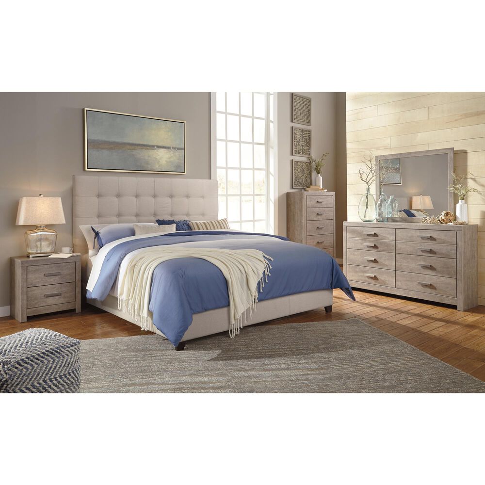 Ashley Culverbach Queen Upholstered Bed in Beige, , large
