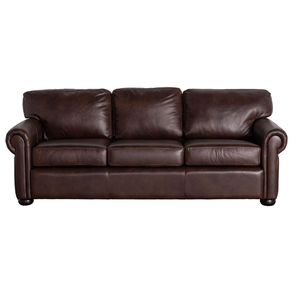 Vintage Leather Leather Sofa in Anfield Dark Brown, , large