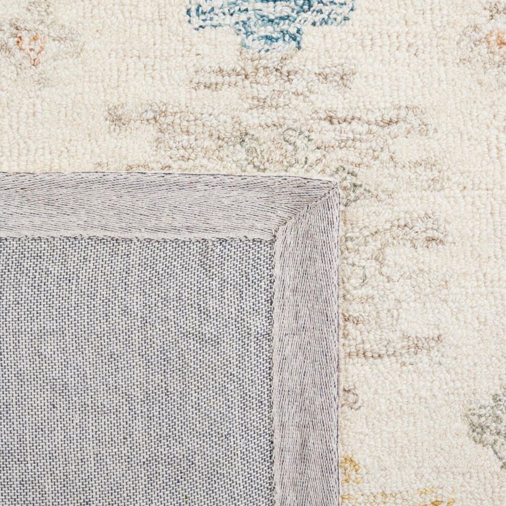 Safavieh Micro-Loop MLP476M 5&#39; x 8&#39; Ivory and Blue Area Rug, , large