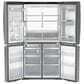 GE Profile 28.3 Cu. Ft. Quad-Door Refrigerator with Dual-Dispense AutoFill Pitcher in Fingerprint Resistant Stainless, , large