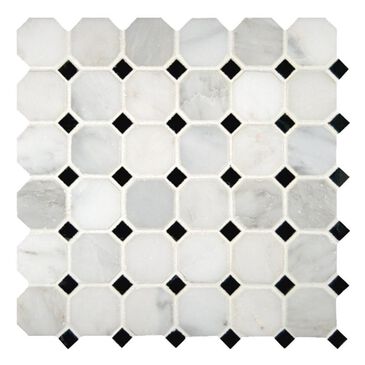 MS International Marble Greecian White 12" x 12" Natural Stone Mosaic Sheet, , large
