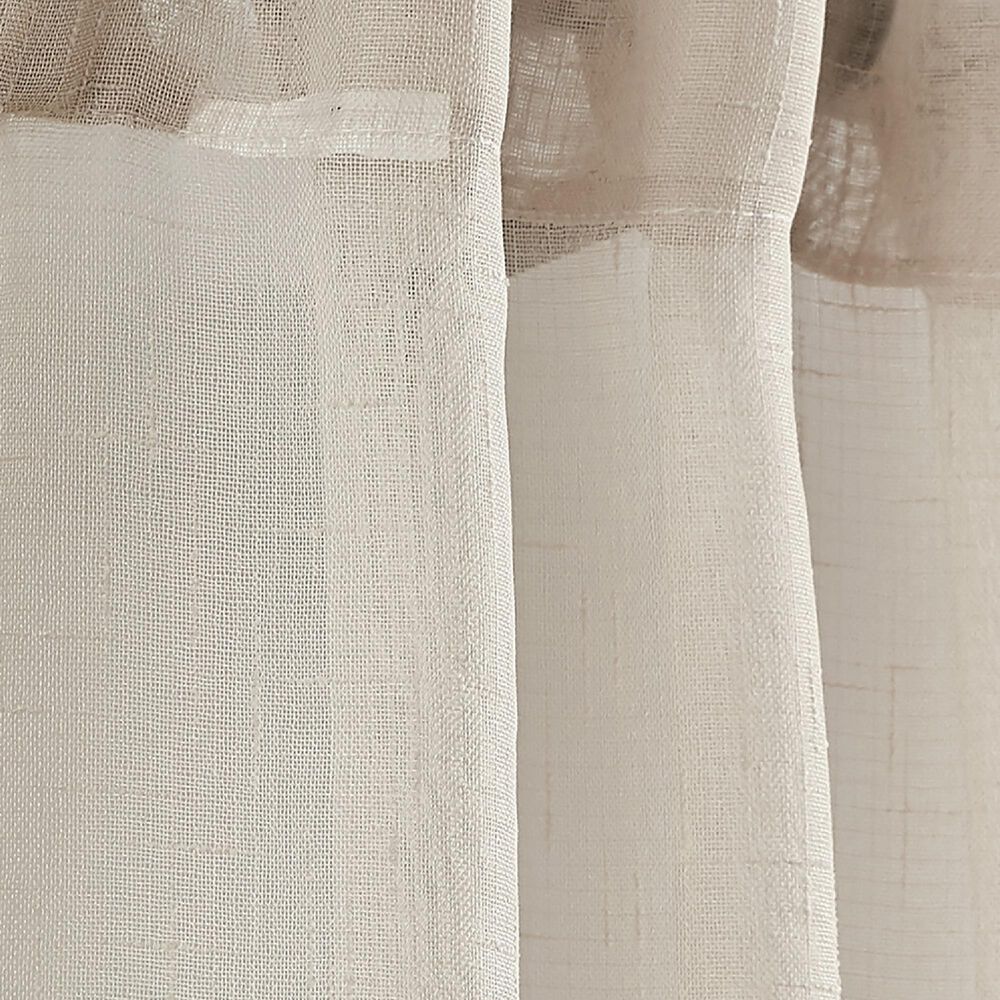 Pem America Cannon Sheer 84&quot; x 50&quot; Window Panel in Ivory &#40;Set of 2&#41;, , large
