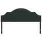 The Monday Company Cynthia Upholstered King Adjustable Headboard with Nickel Nail Heads in Green Velvet, , large