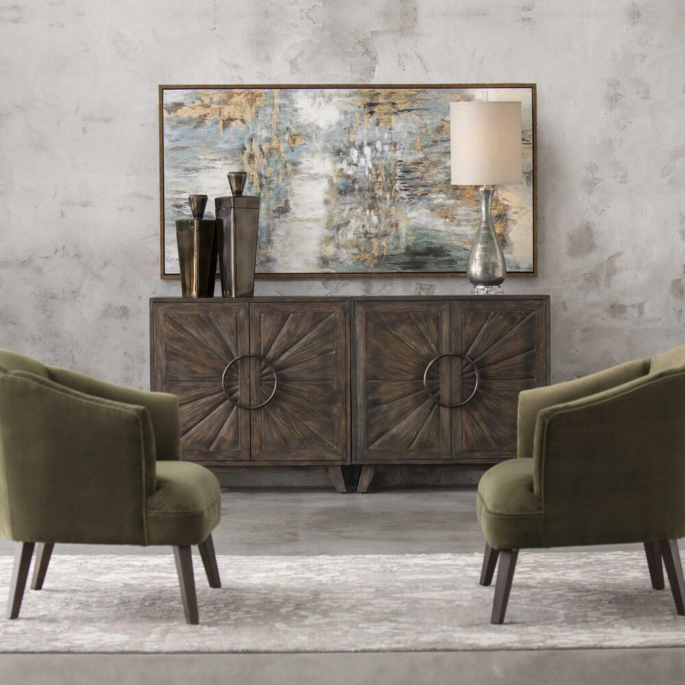 Uttermost Behind the Falls Abstract Art, , large