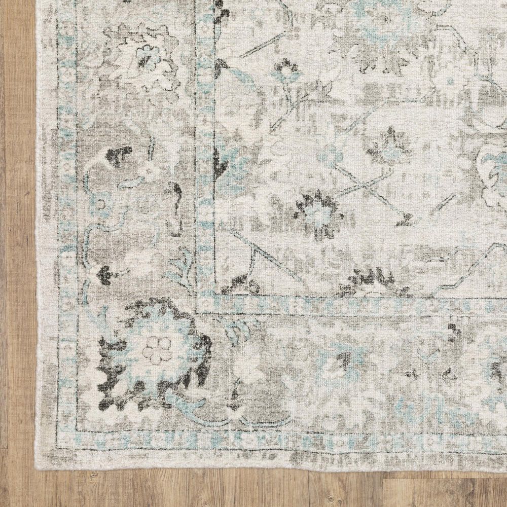 Oriental Weavers Windham WIN04 Ivory and Blue 9&#39; x 12&#39; Area Rug, , large