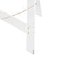 Maple and Jade 57" Adjustable 7-Tier Display Easel with Metal Hardware and Chain Support in Glossy Clear and Gold, , large