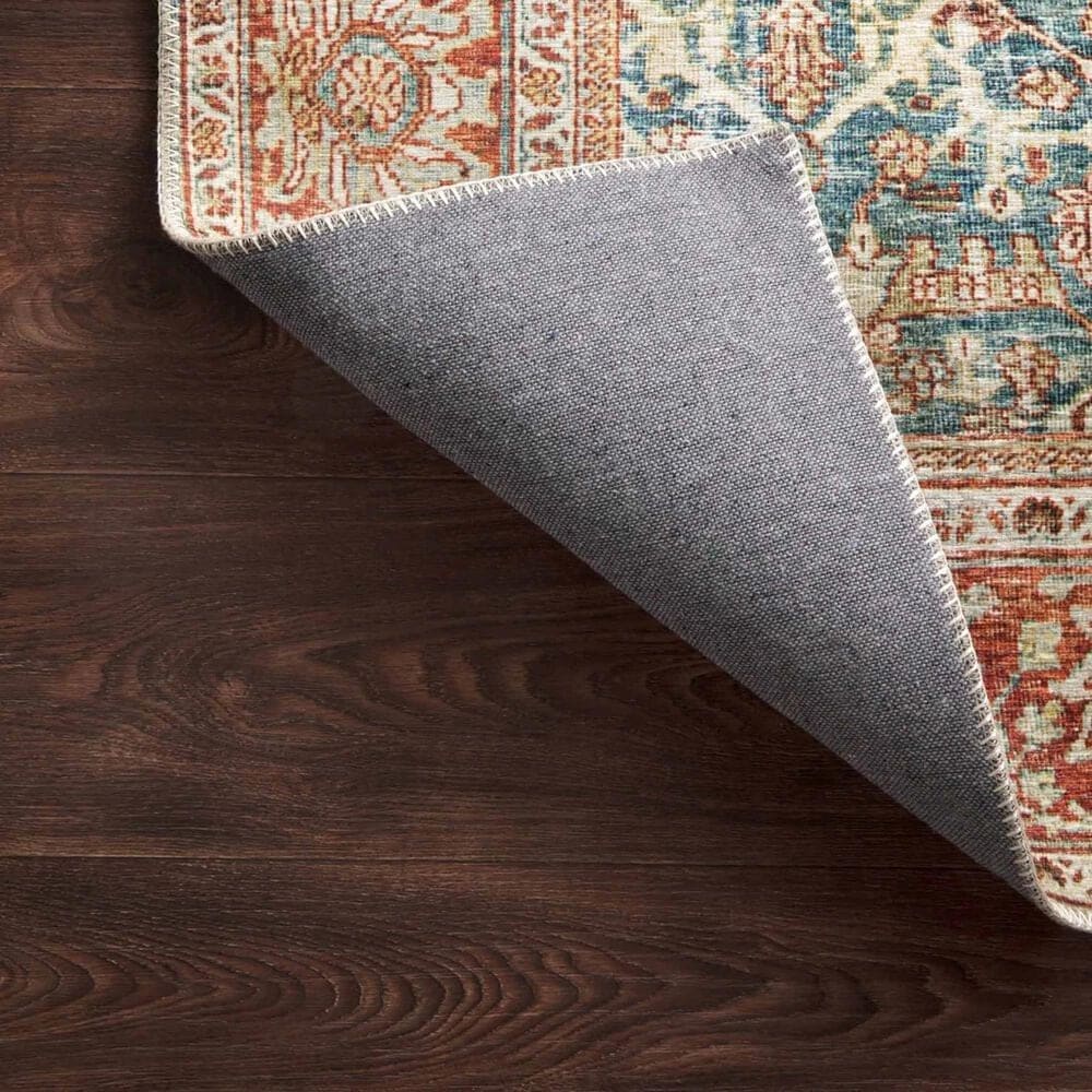 Loloi II Layla LAY-04 3&#39;6&quot; x 5&#39;6&quot; Ocean and Rust Area Rug, , large