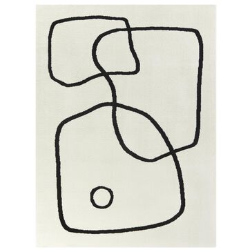 Balta Rugs Baxter 5"3" x 7" White and Black Area Rug, , large