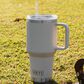 YETI Rambler 35 Oz Straw Mug with Straw Lid in White, , large