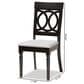 Baxton Studio Lucie Side Chair with Grey Cushion in Espresso Brown (Set of 2), , large