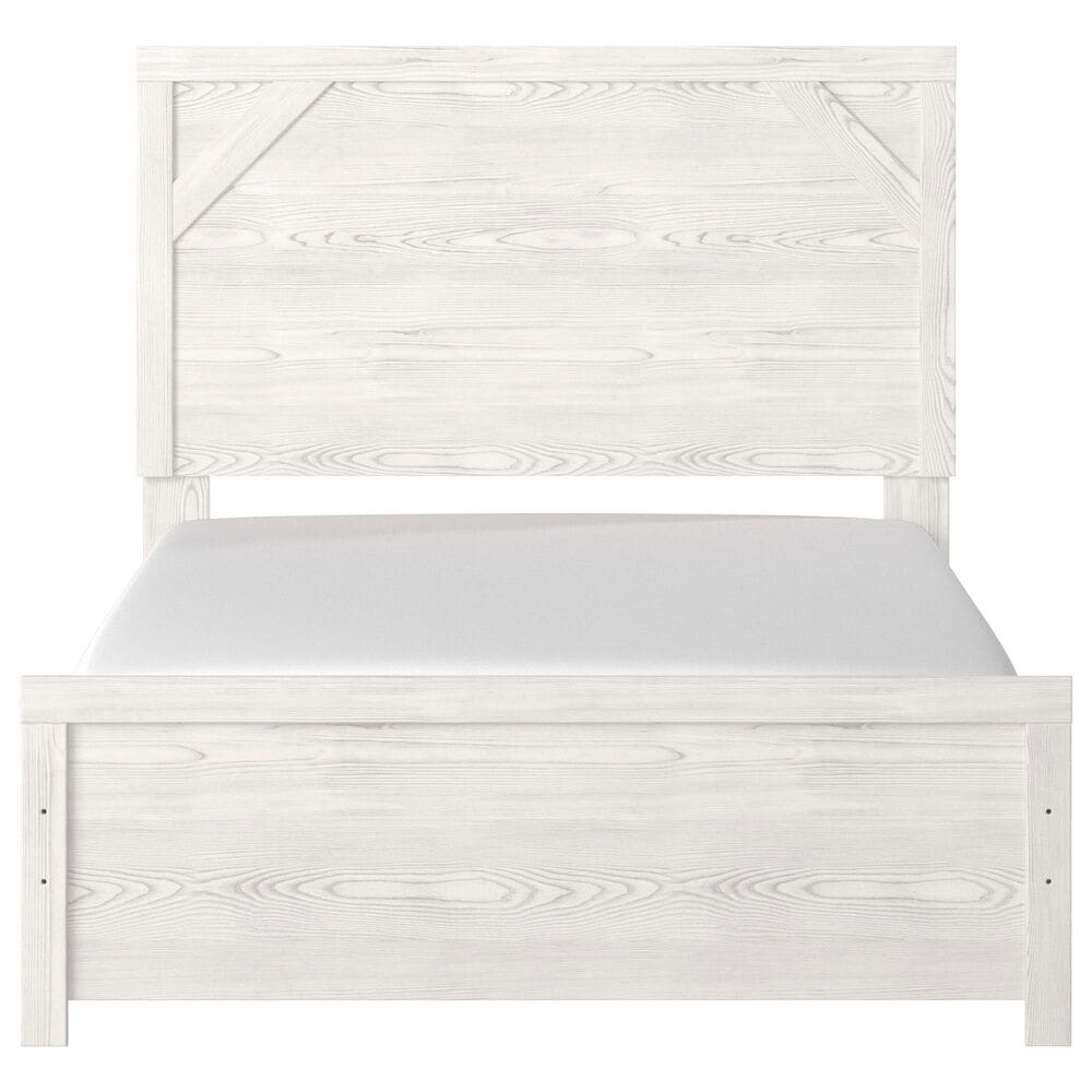Ashley Gerridan 3 Piece Full Bedroom Set in White and Gray, , large