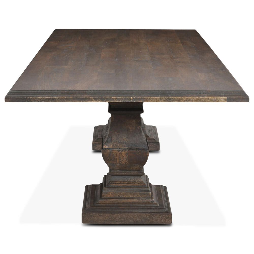 Home Trends &amp; Design Nimes 98&quot; Rectangular Dining Table in Weathered Mango - Table Only, , large