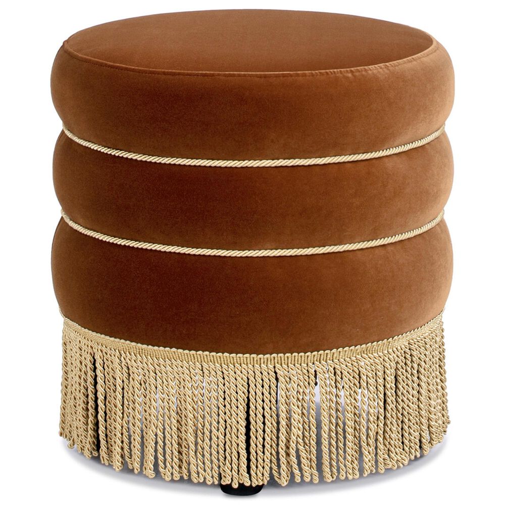 Jennifer Taylor Home Edward Pouf in Burnt Orange, , large