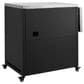 Hearth and Haven Patio Serving Cart in Matte Black, , large